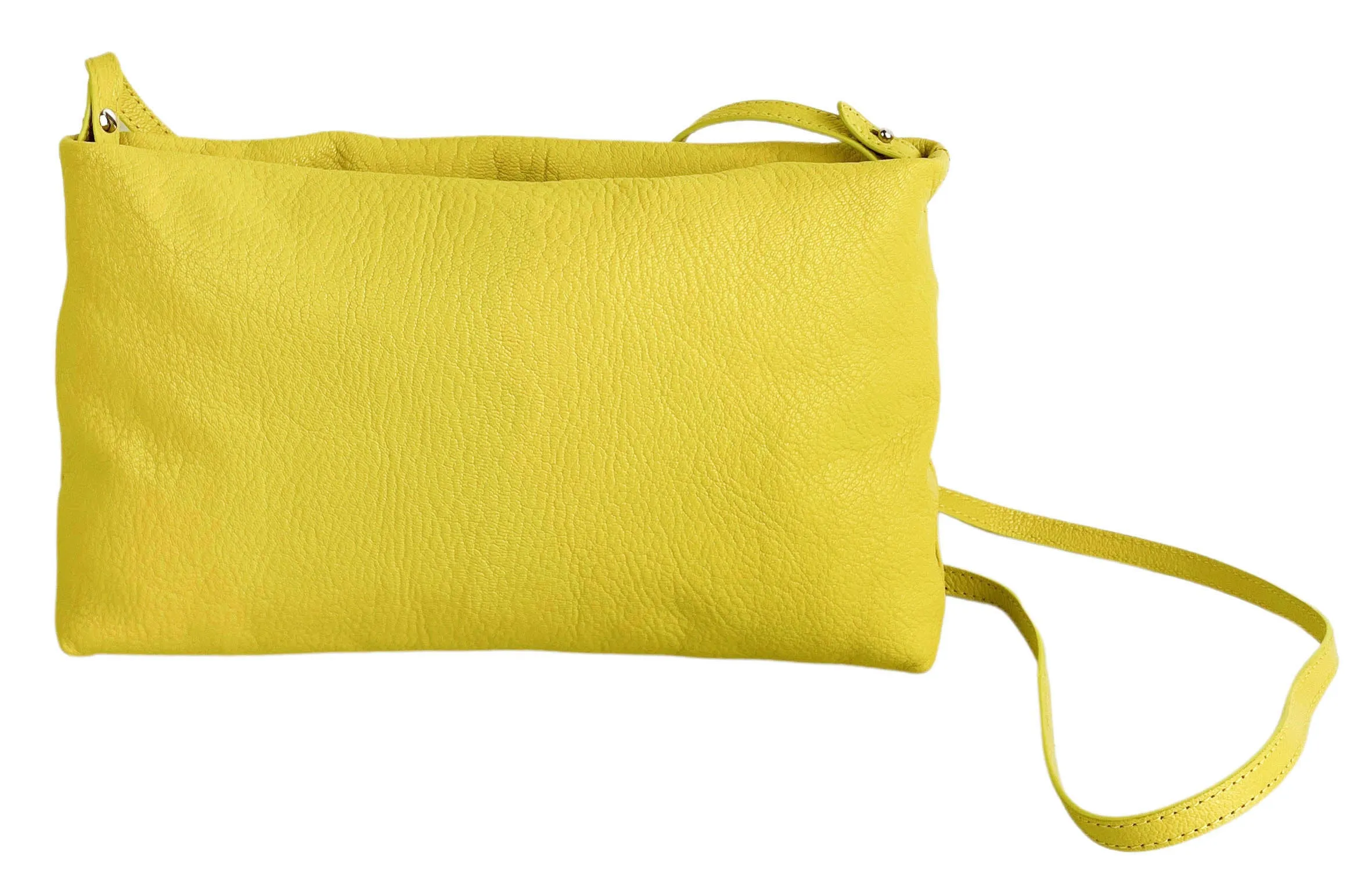 Mark Cross Frame Clutch in Citron