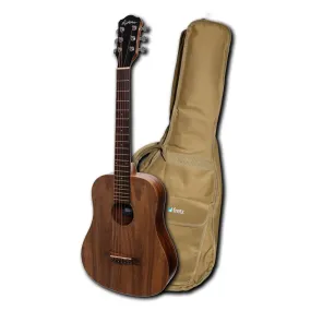 Martinez Babe 3/4 Traveller Acoustic W/Pickup Guitar Pack - Rosewood