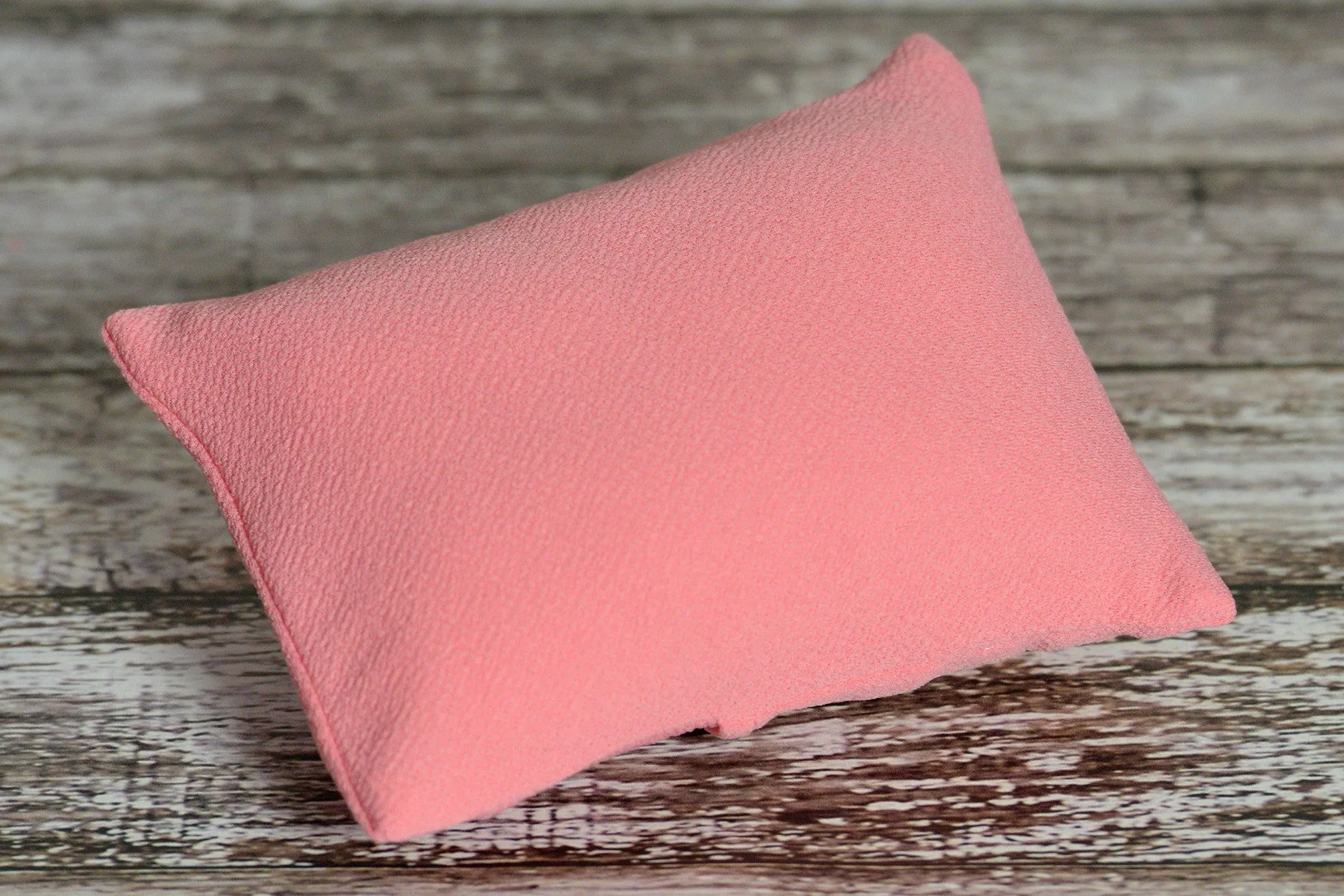 Matching Mini Pillow with Cover AND Bean Bag Fabric - Textured - Rose