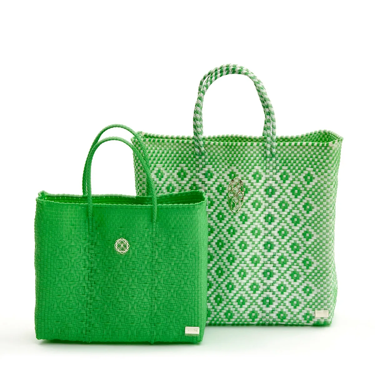 MEDIUM GREEN AZTEC TOTE BAG