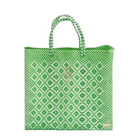 MEDIUM GREEN AZTEC TOTE BAG