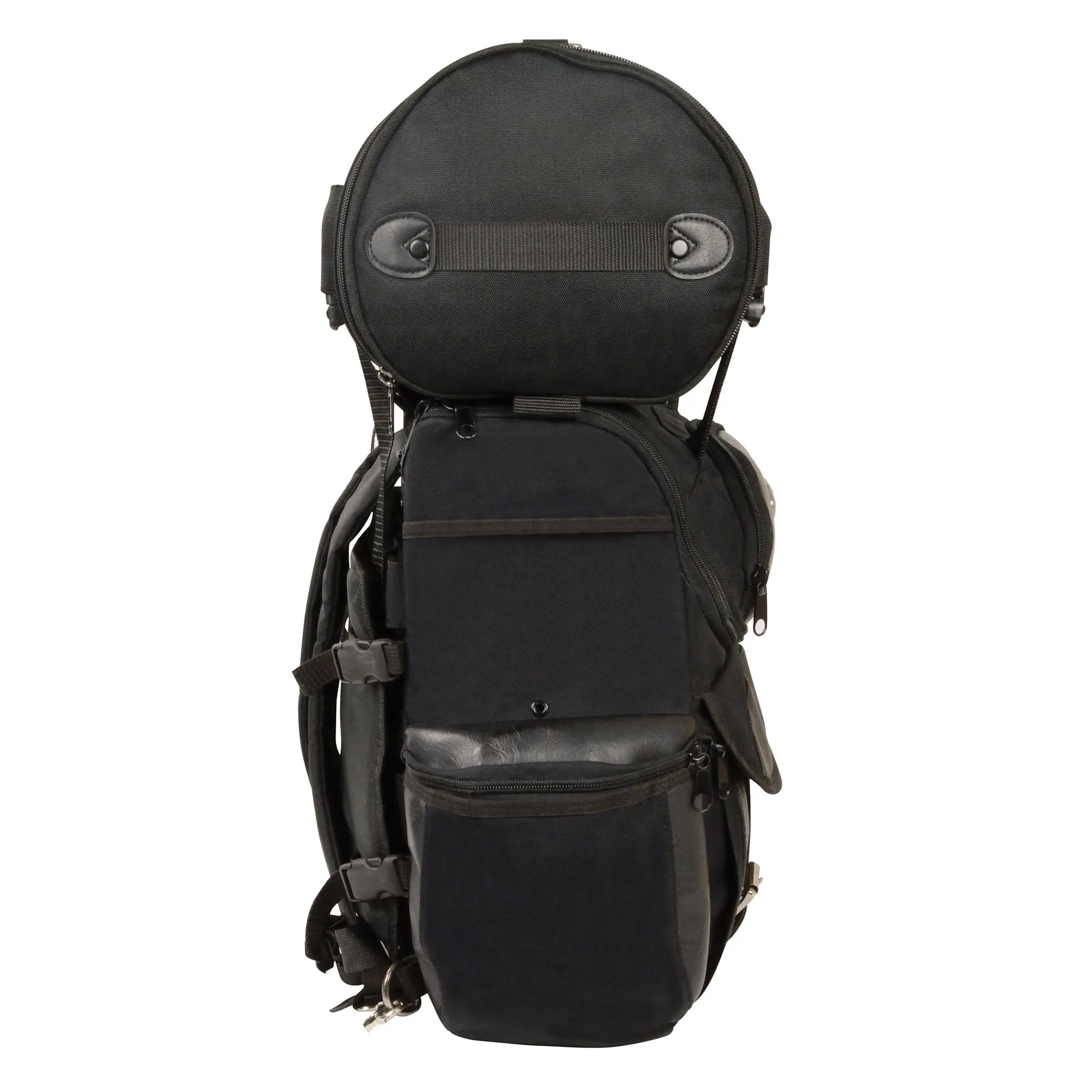 Medium Textile Two Piece Touring Sissy Bar Bag (14X15X7)