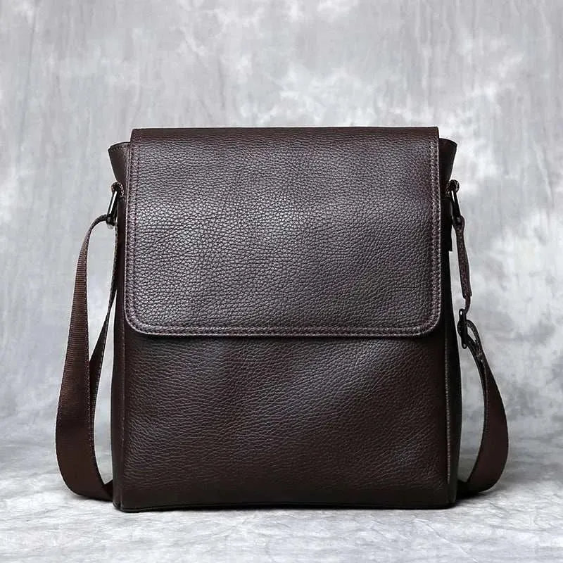 Men's Genuine Leather Crossbody Bag