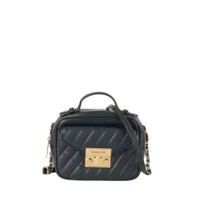 Michael Kors Rose Top Handle Quilted Leather Crossbody Bag