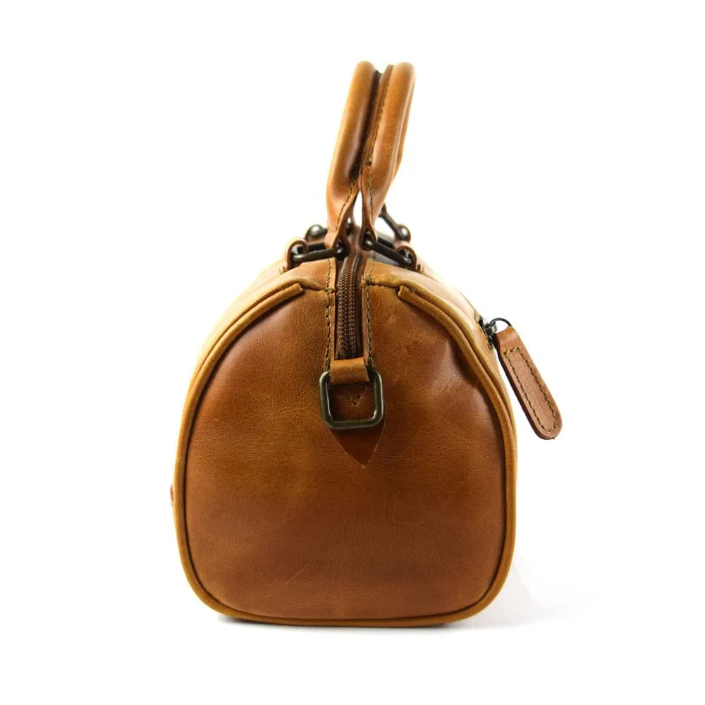 Mini bag in Cognac Leather- Not Cncled