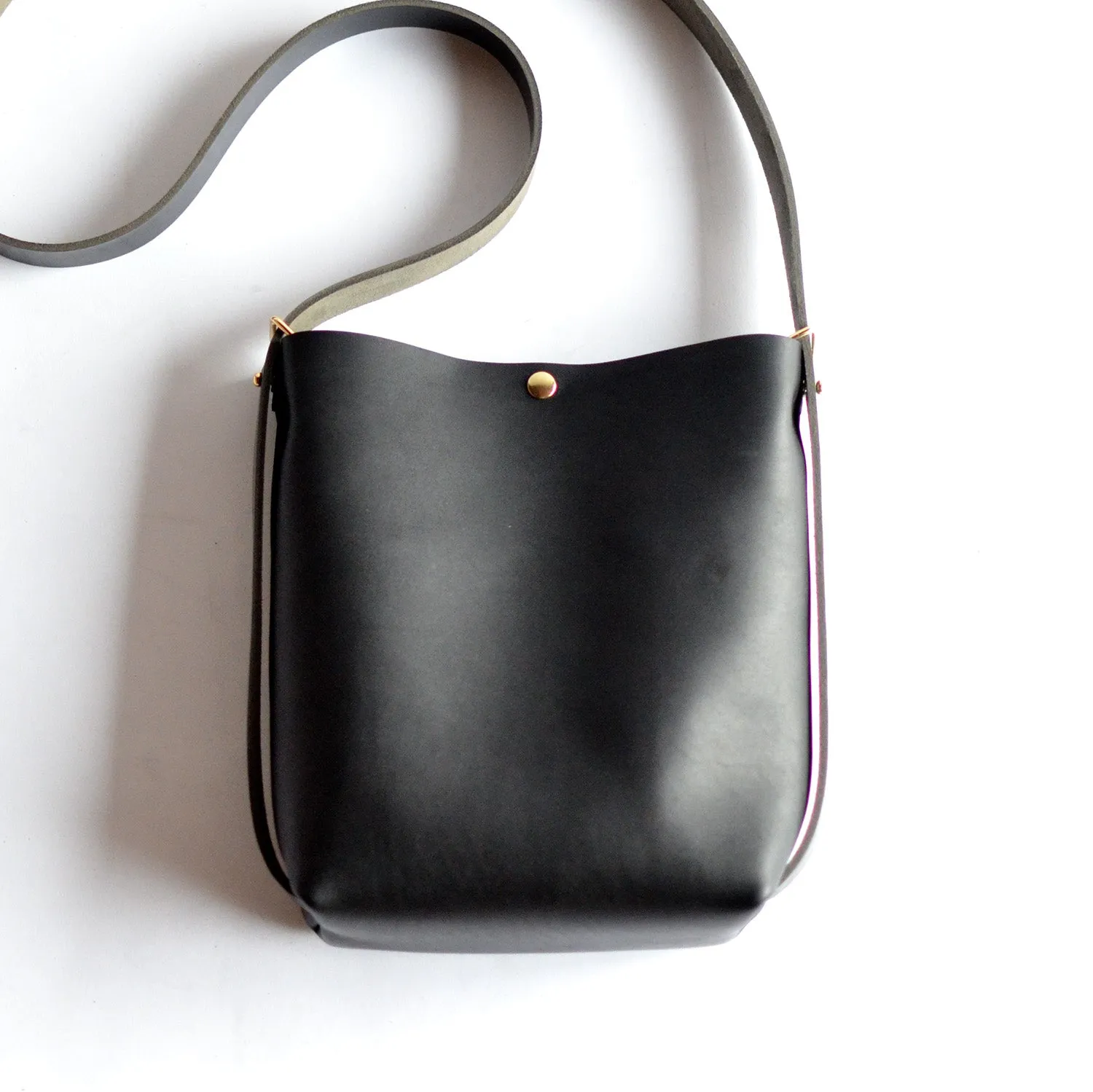 Mini Crossback (crossbody   backpack) - Black Leather