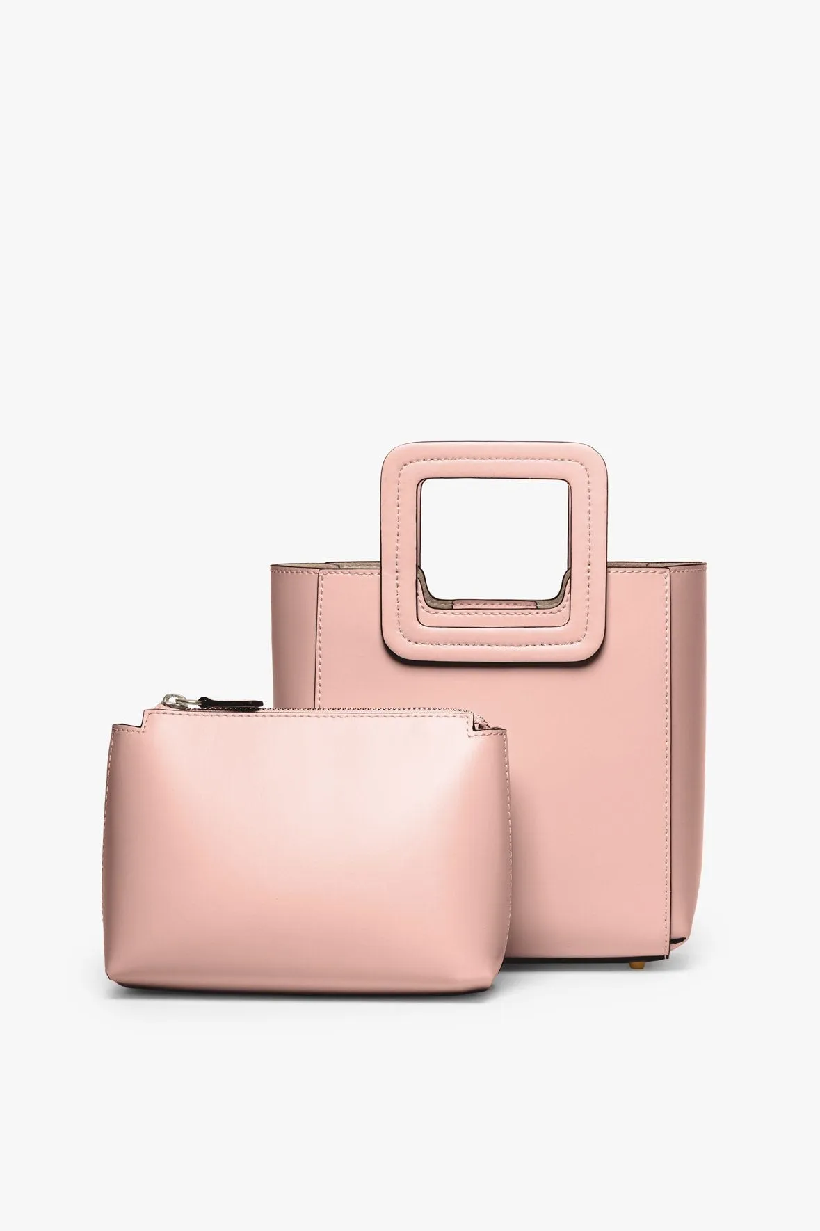 MINI SHIRLEY LEATHER BAG | DARK BLUSH