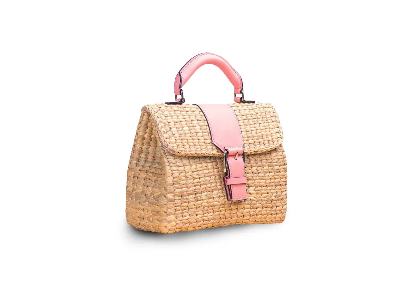 MINI VIPHA WICKER BAG (Pink)