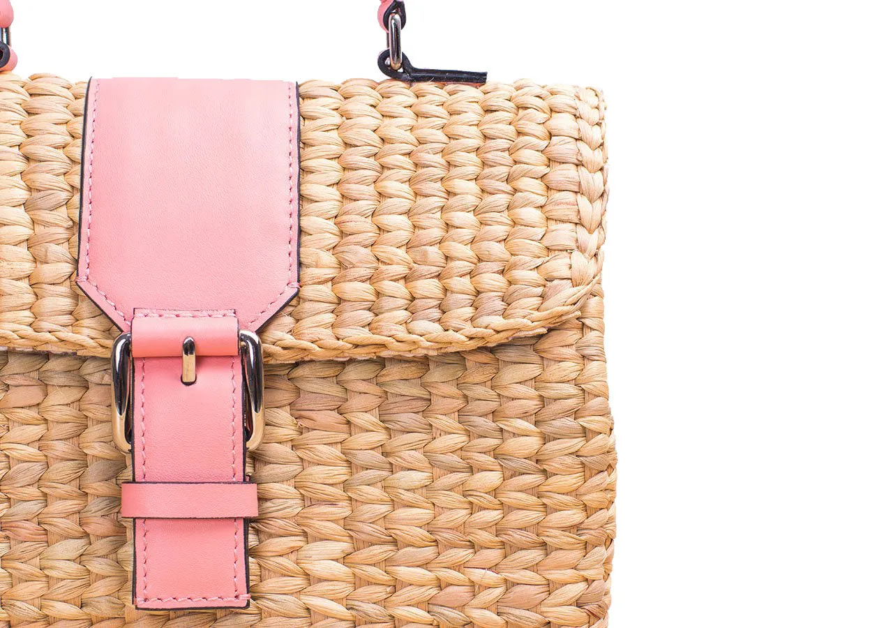 MINI VIPHA WICKER BAG (Pink)