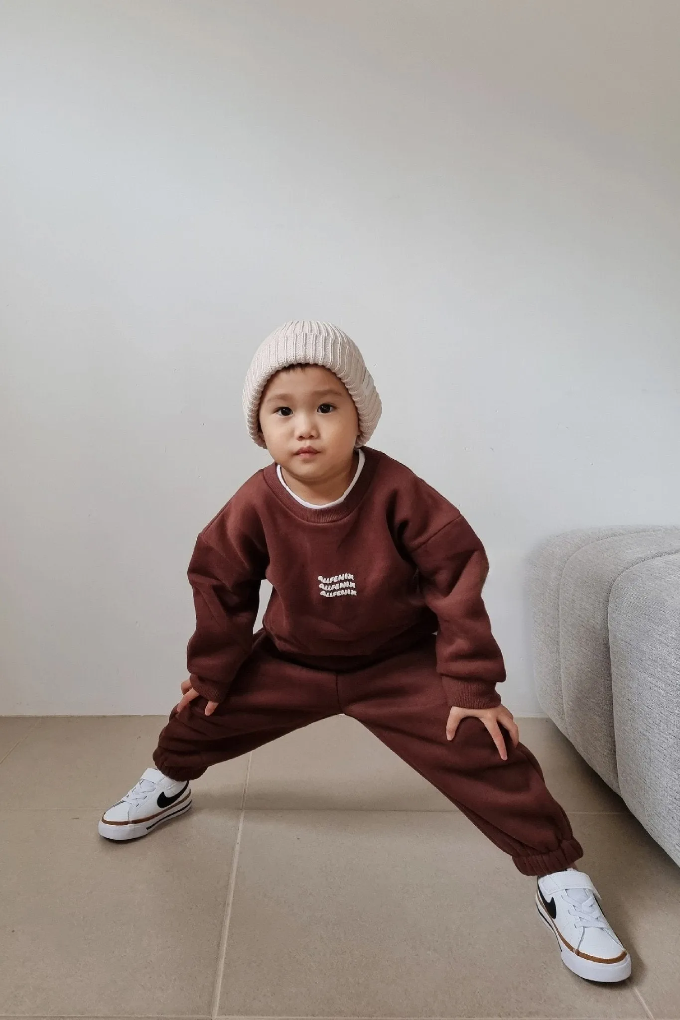 Mini Waves Track Pant (Chocolate)