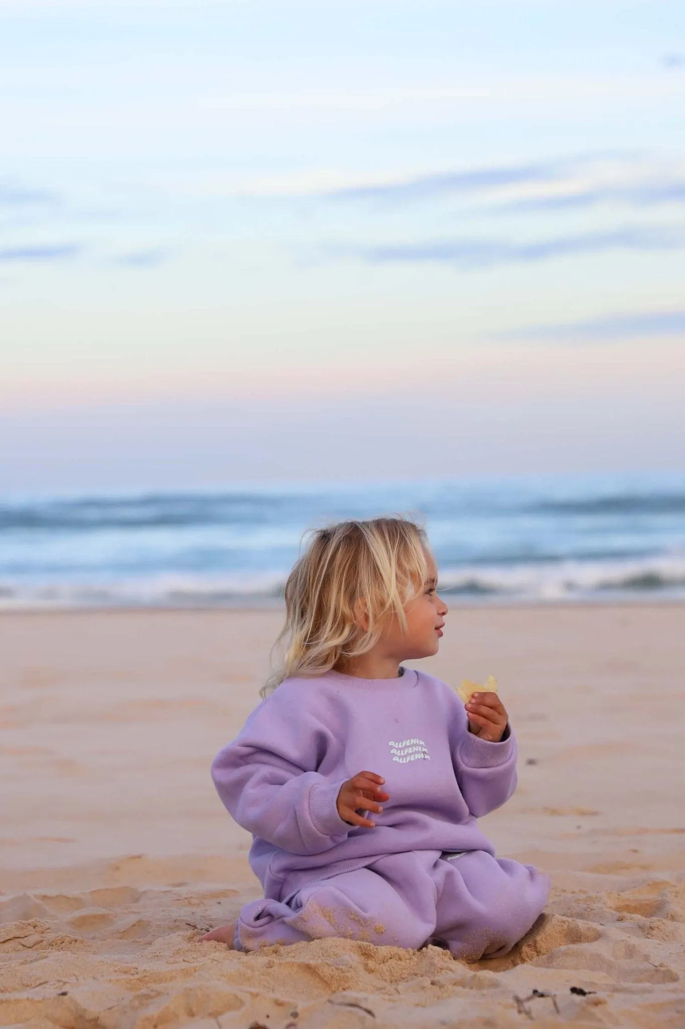 Mini Waves Track Pant (Lilac)