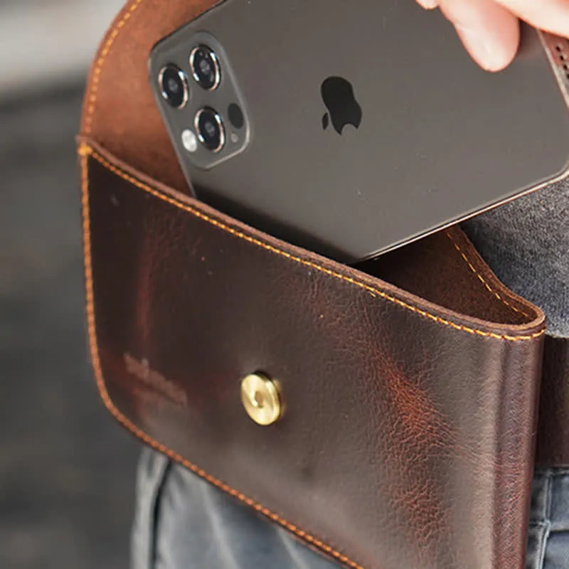 Minimalist Horizonal Magnetic Phone Belt Bag