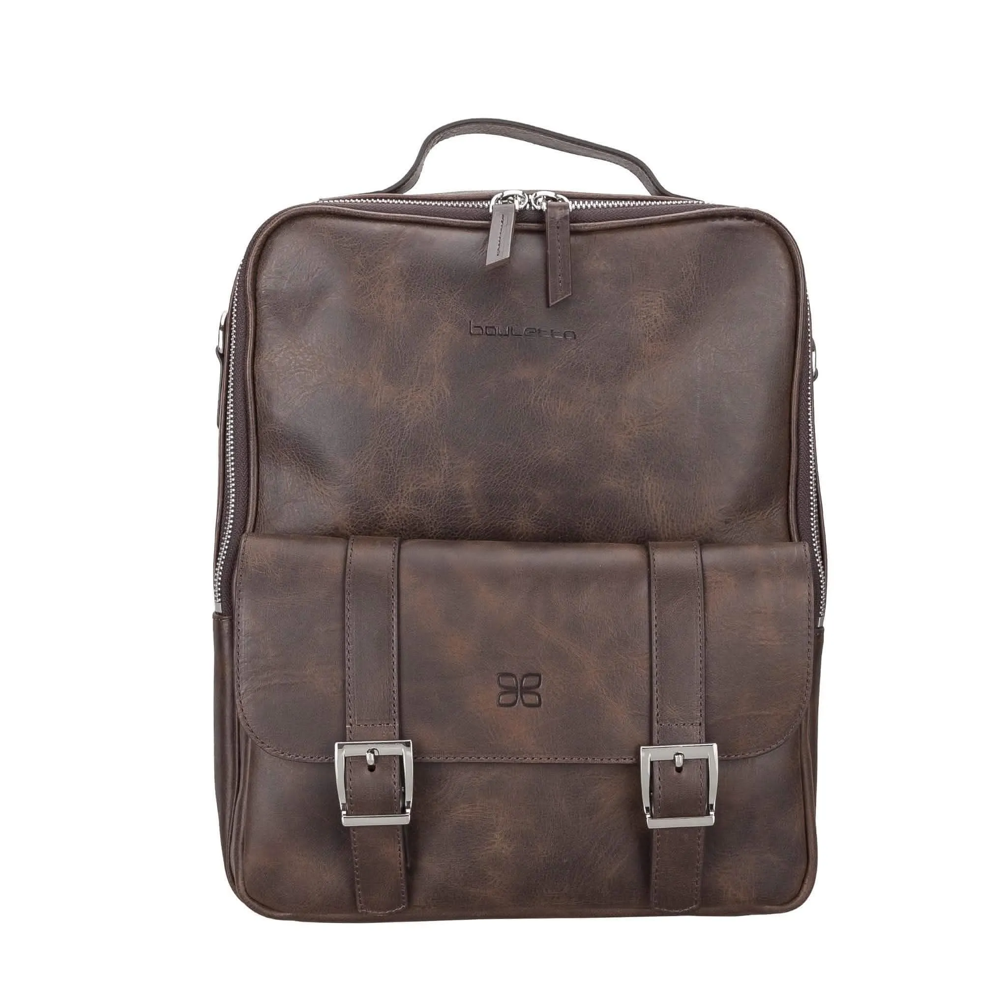 Molde Unisex Premium Leather Laptop Backpack for Daily Essentials