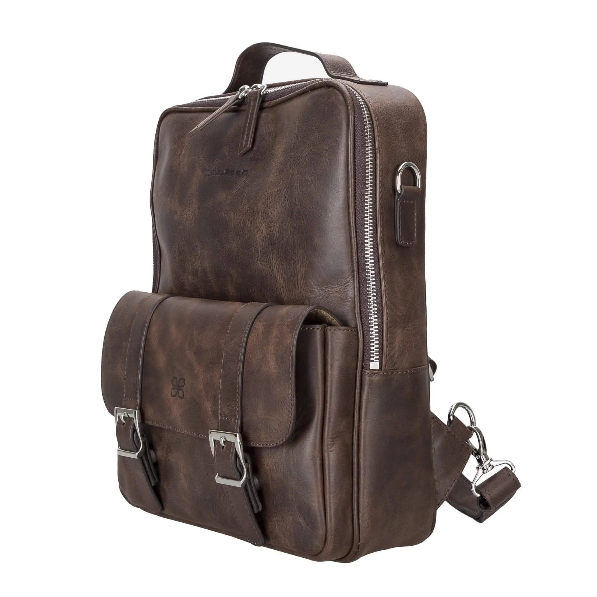 Molde Unisex Premium Leather Laptop Backpack for Daily Essentials