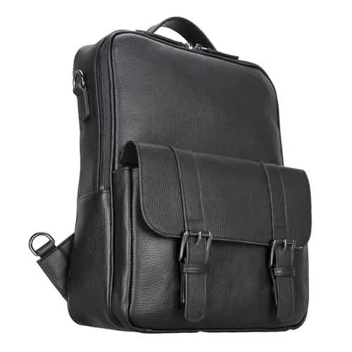 Molde Unisex Premium Leather Laptop Backpack for Daily Essentials