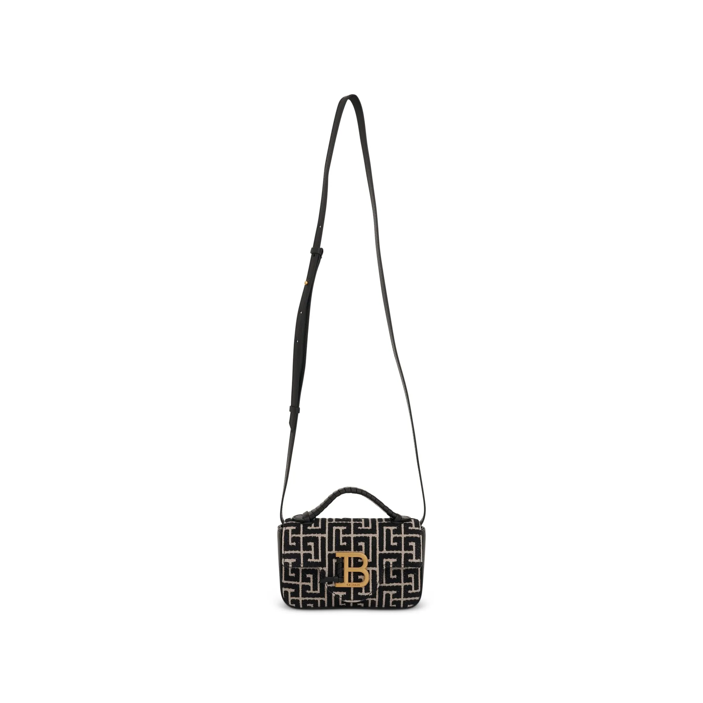 Monogram Jacquard Mini Bag in Ivory/Black