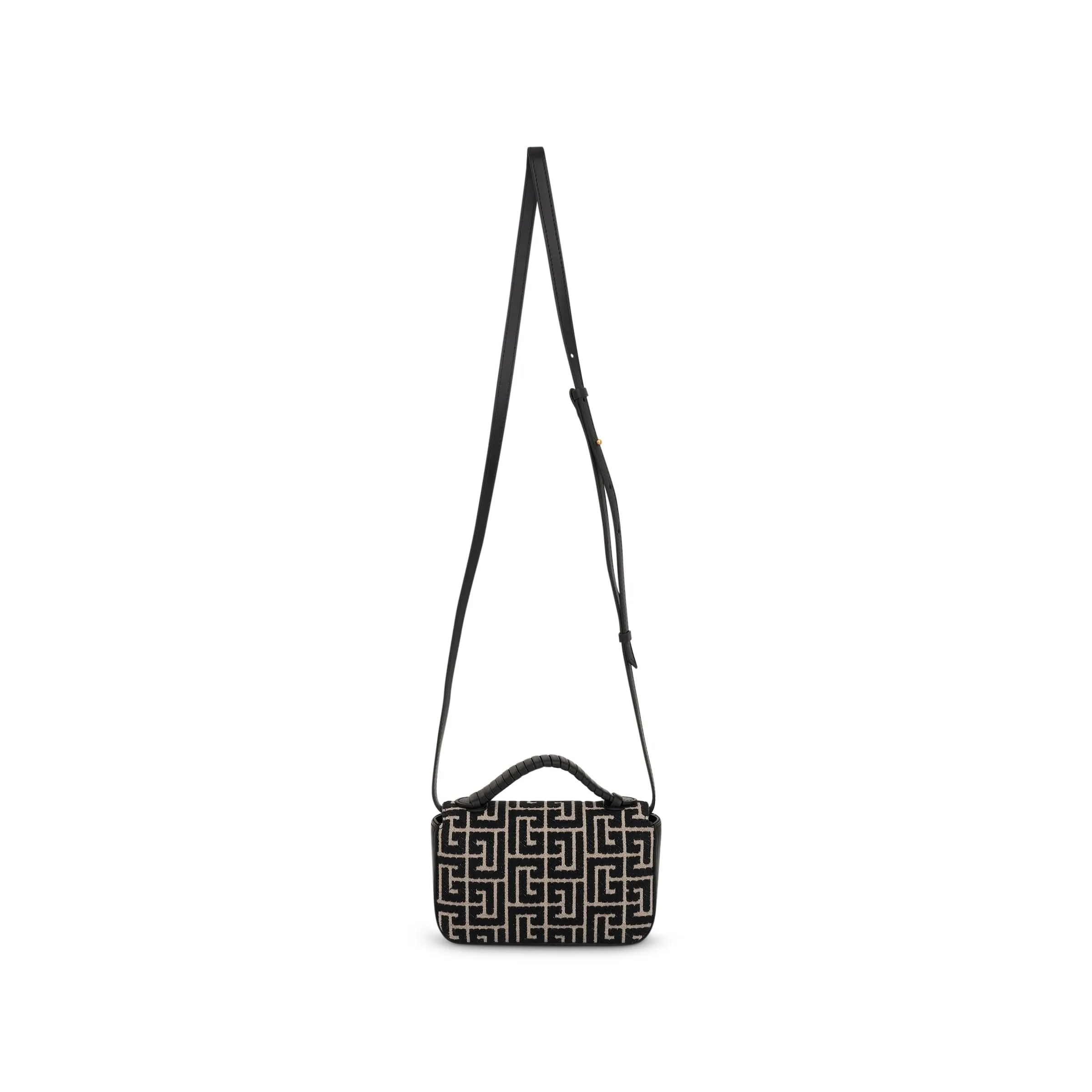 Monogram Jacquard Mini Bag in Ivory/Black