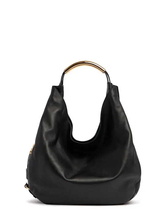 Moschino   Chambred nappa leather tote bag 