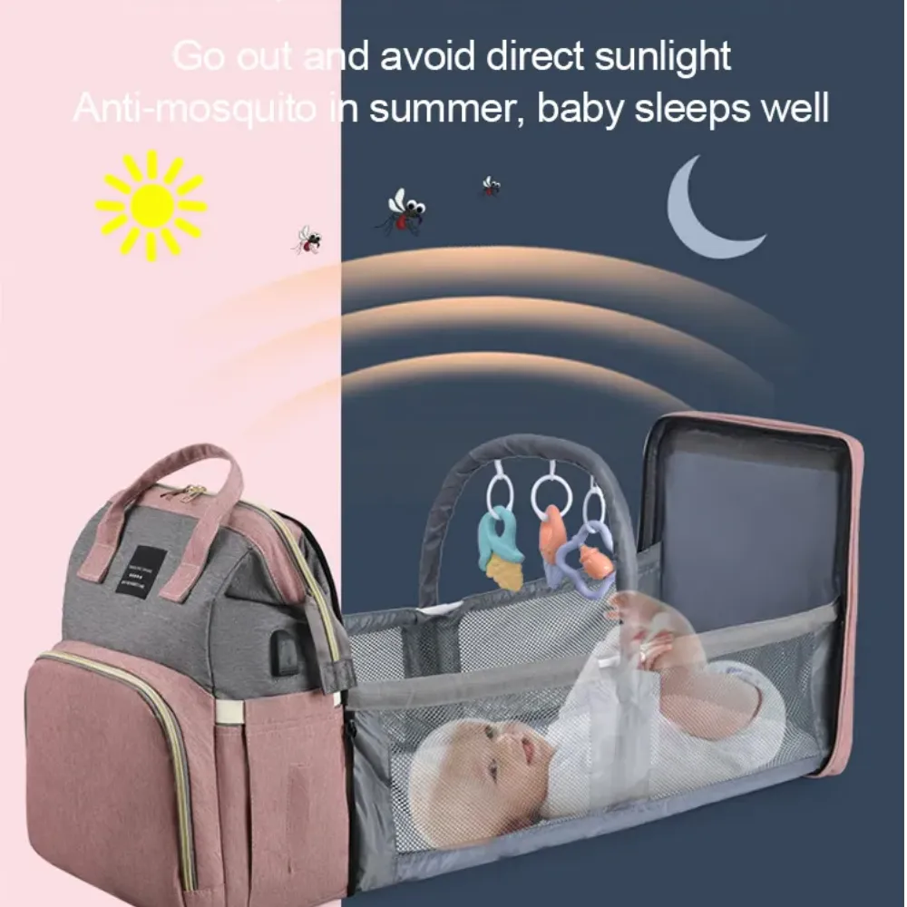 Multi-Use Diaper Bag with Expanded Toy Mode