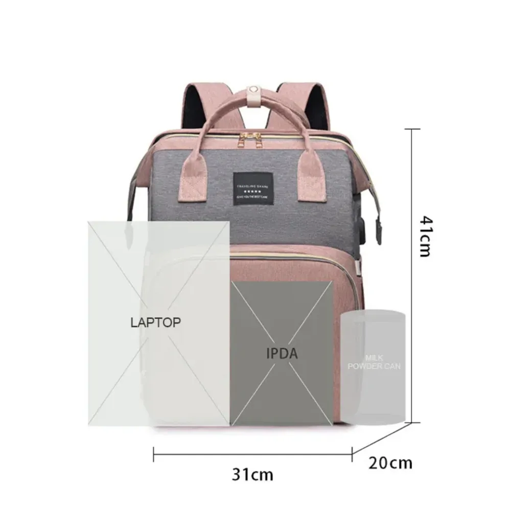 Multi-Use Diaper Bag with Expanded Toy Mode