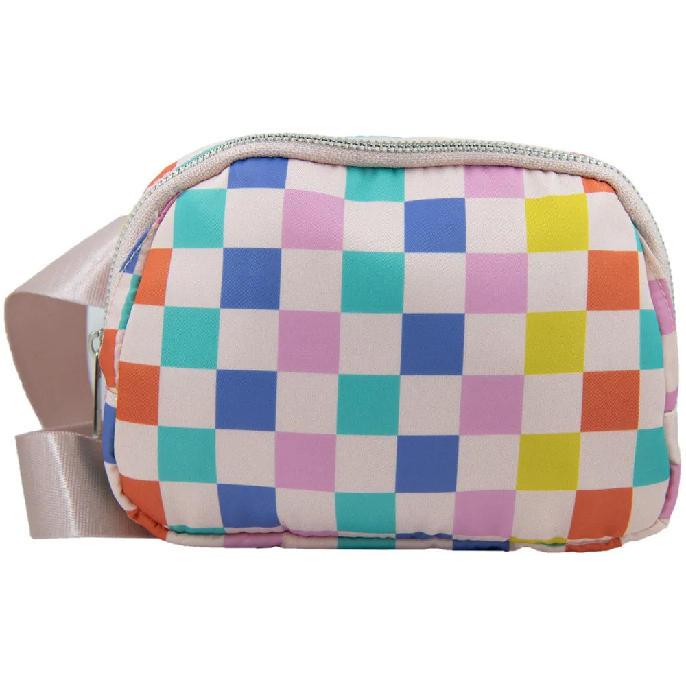 Multicolored Checkered Wholesale Belt Bag