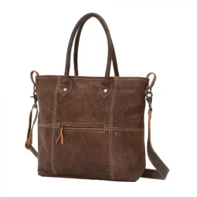 Myra Leather Stitches Bag