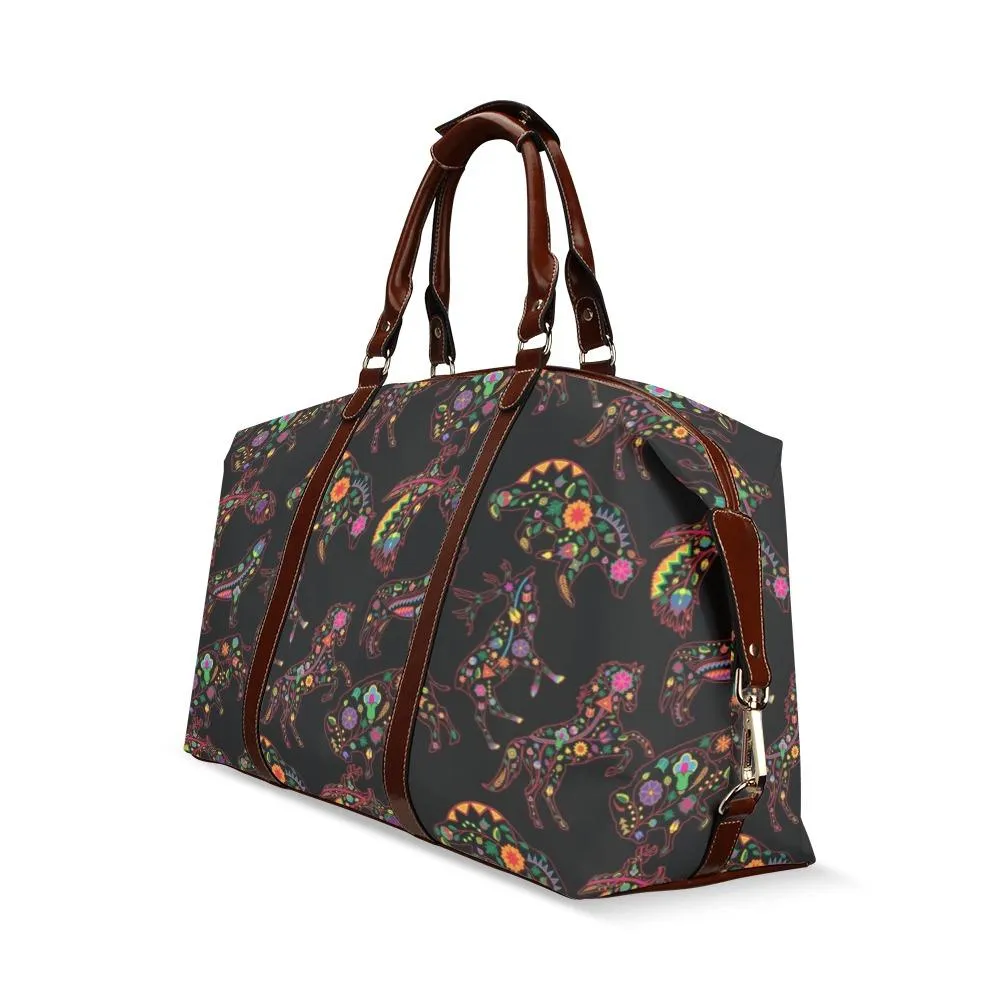 Neon Floral Animals Classic Travel Bag