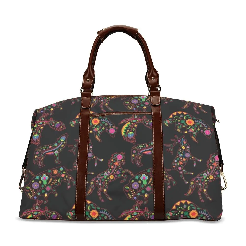 Neon Floral Animals Classic Travel Bag