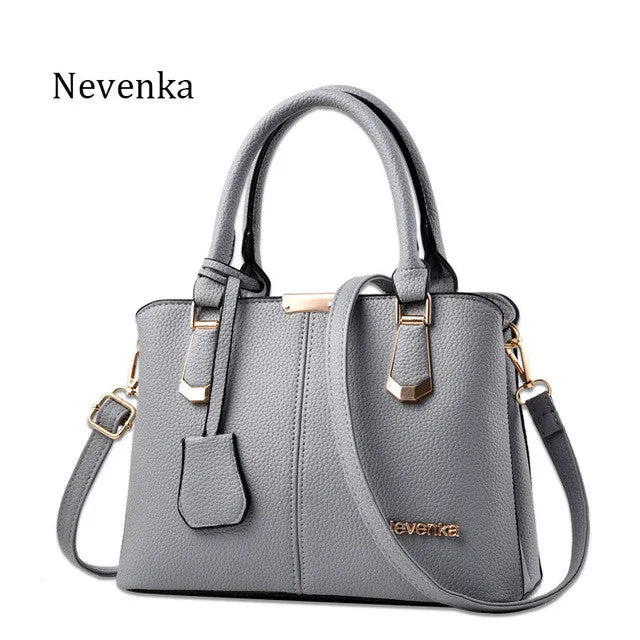 Nevenka Women Bag Lady Handbag OL Style Shoulder Bags Casual Zipper Messenger Bags PU Leather Bag Brand Name Tote Satchel Sac