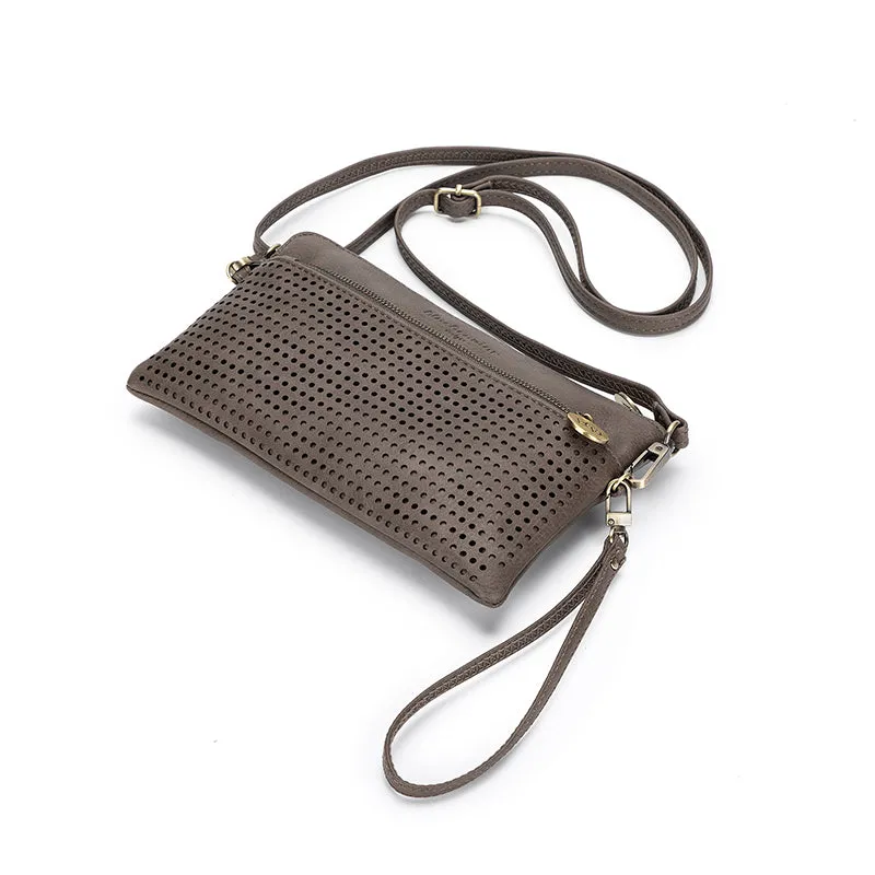 Nina Dark Taupe Crossbody/Clutch