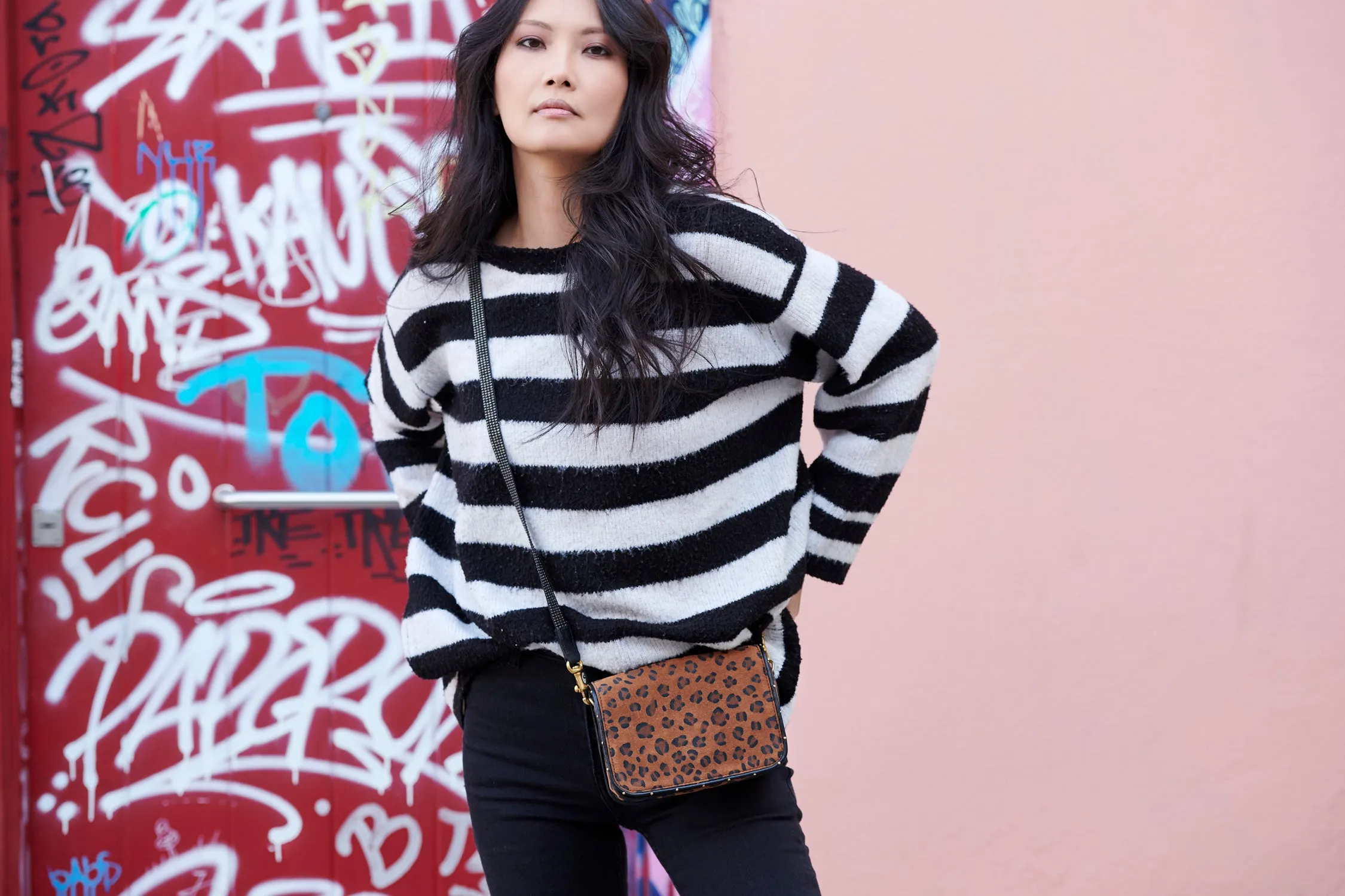 Ochre Leopard Mini Mia Crossbody