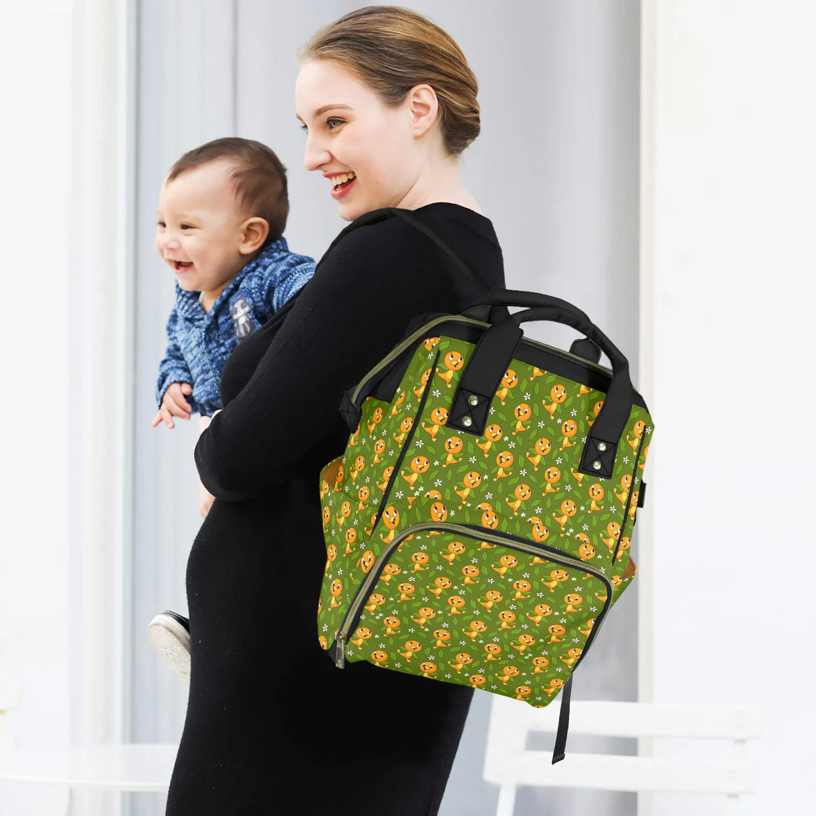 Orange Bird Multi-Function Diaper Bag