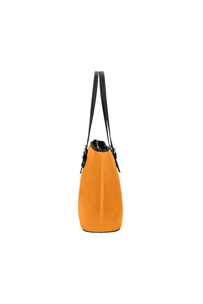 Orange Marmalade Purse Leather Tote Bag/Small