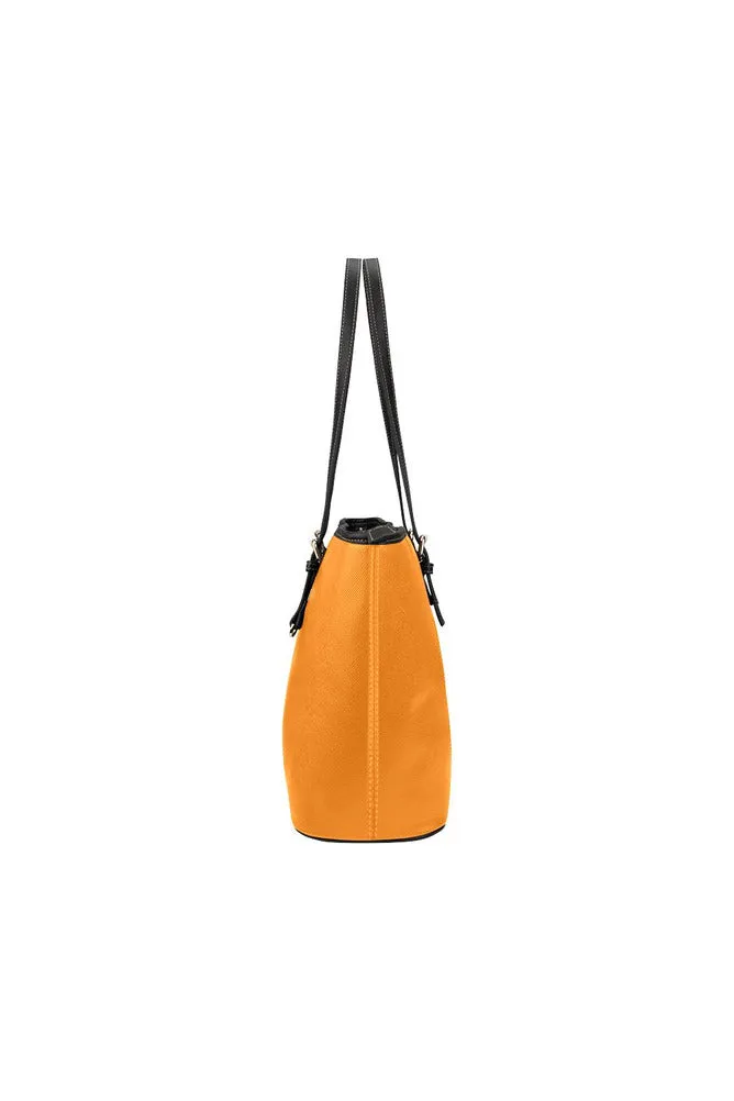 Orange Marmalade Purse Leather Tote Bag/Small