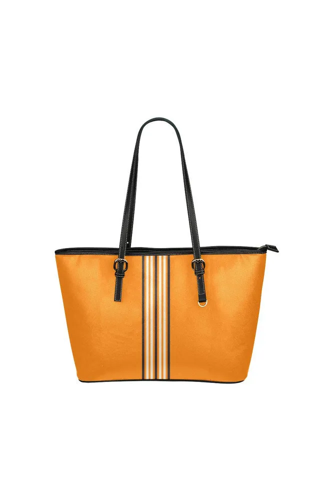 Orange Marmalade Purse Leather Tote Bag/Small