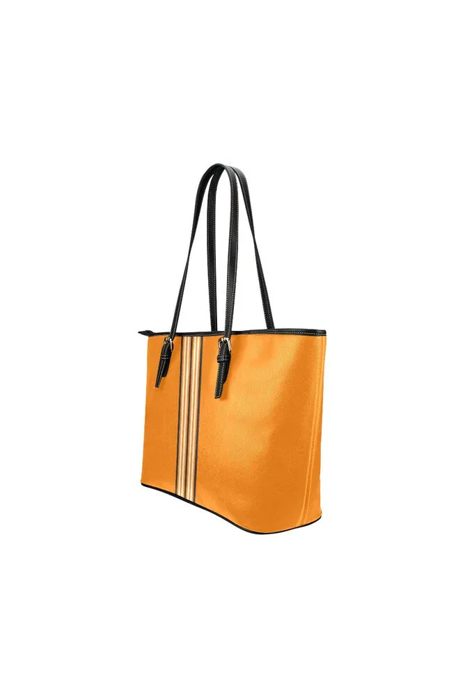 Orange Marmalade Purse Leather Tote Bag/Small