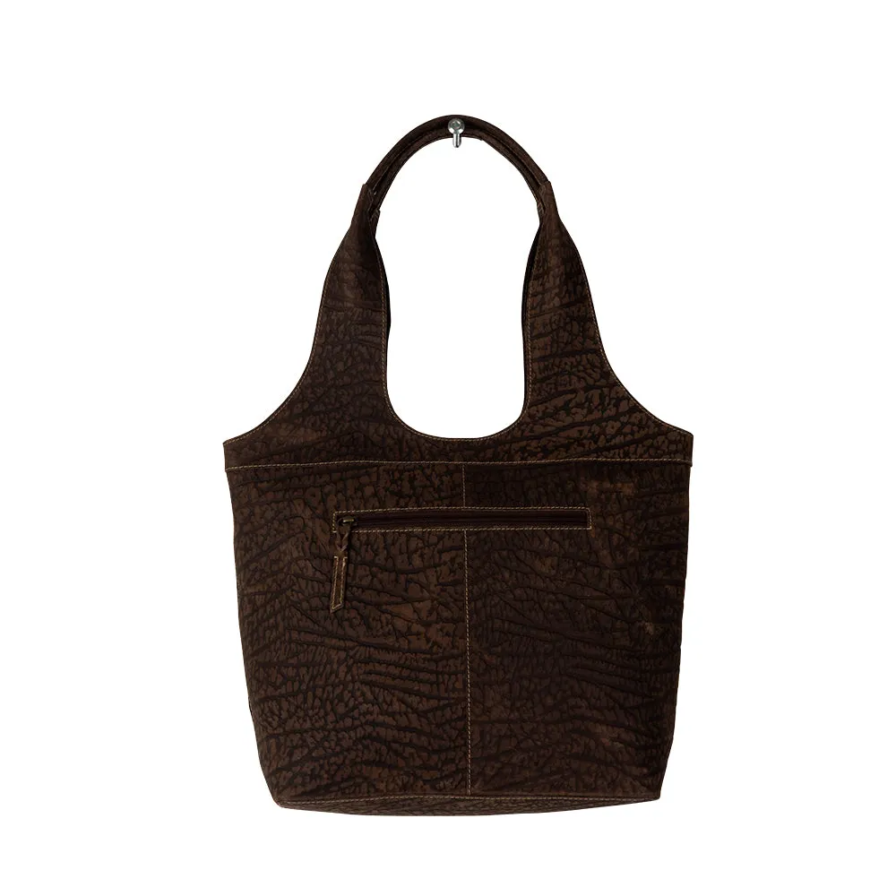 Pecos Wind Weave Pattern Leather & Hairon Bag