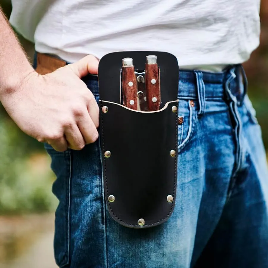 Personalised Leather Gardening Tool Holder