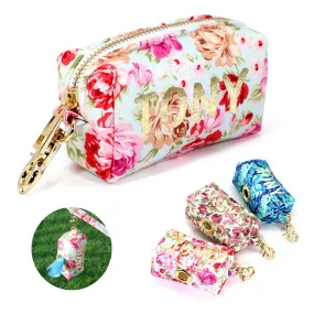 Personalized Floral Poop Bag, Snack & Accessories Holder