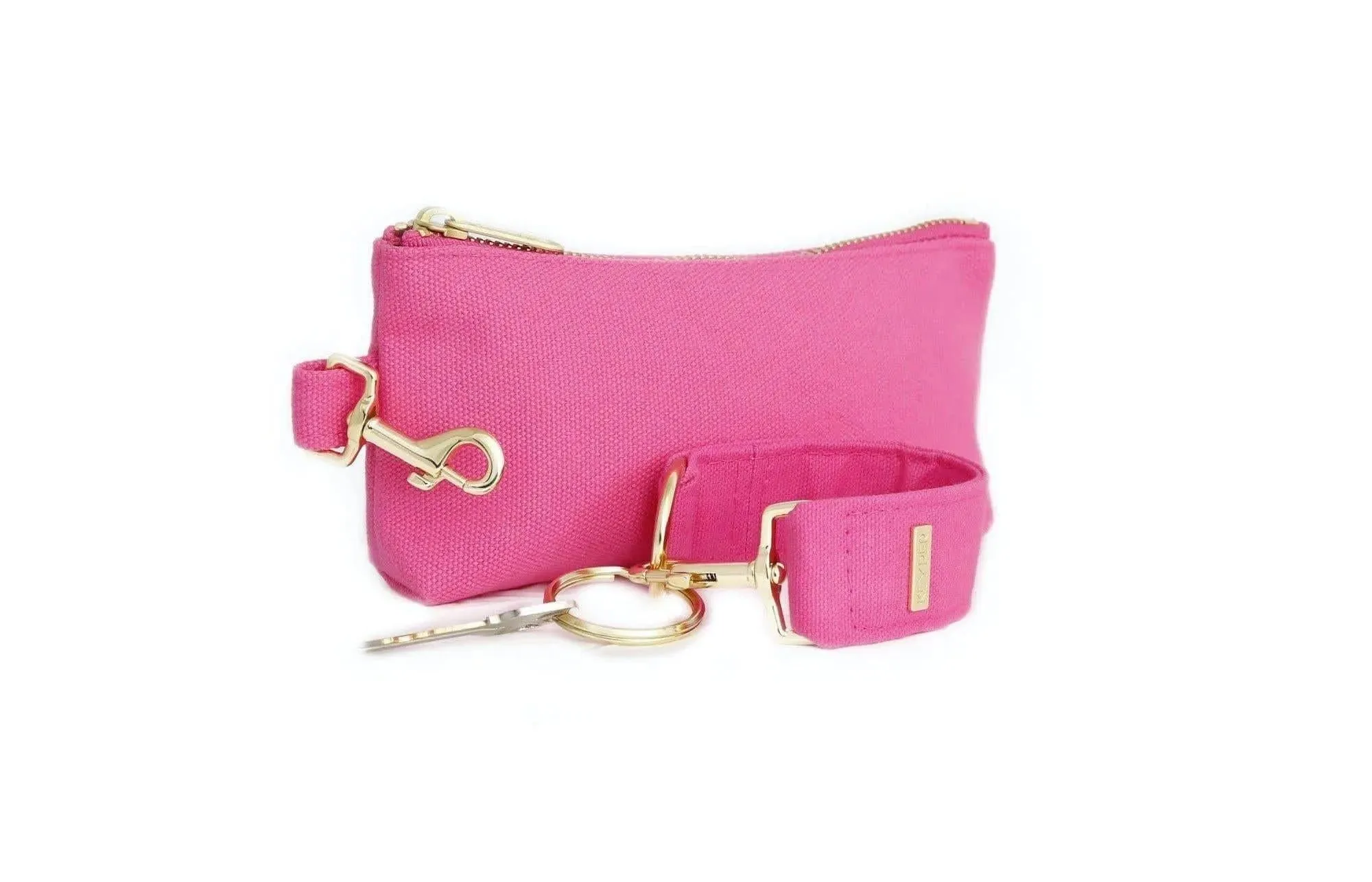 Pink Canvas 2-Piece Wristlet Set