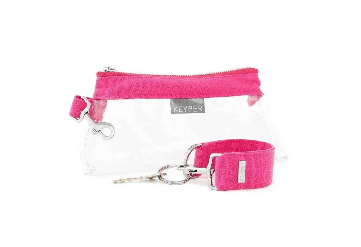 Pink Canvas 2-Piece Wristlet Set