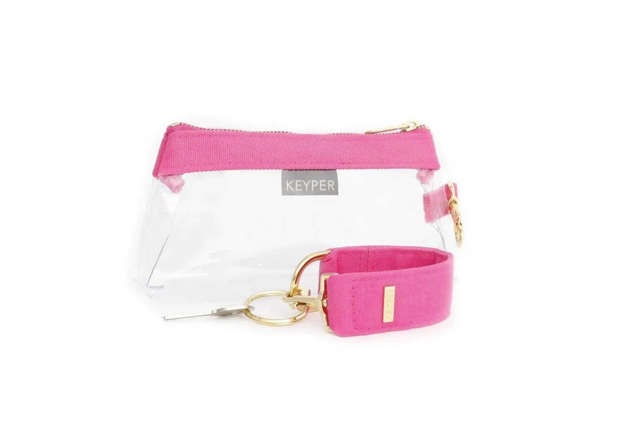 Pink Canvas 2-Piece Wristlet Set