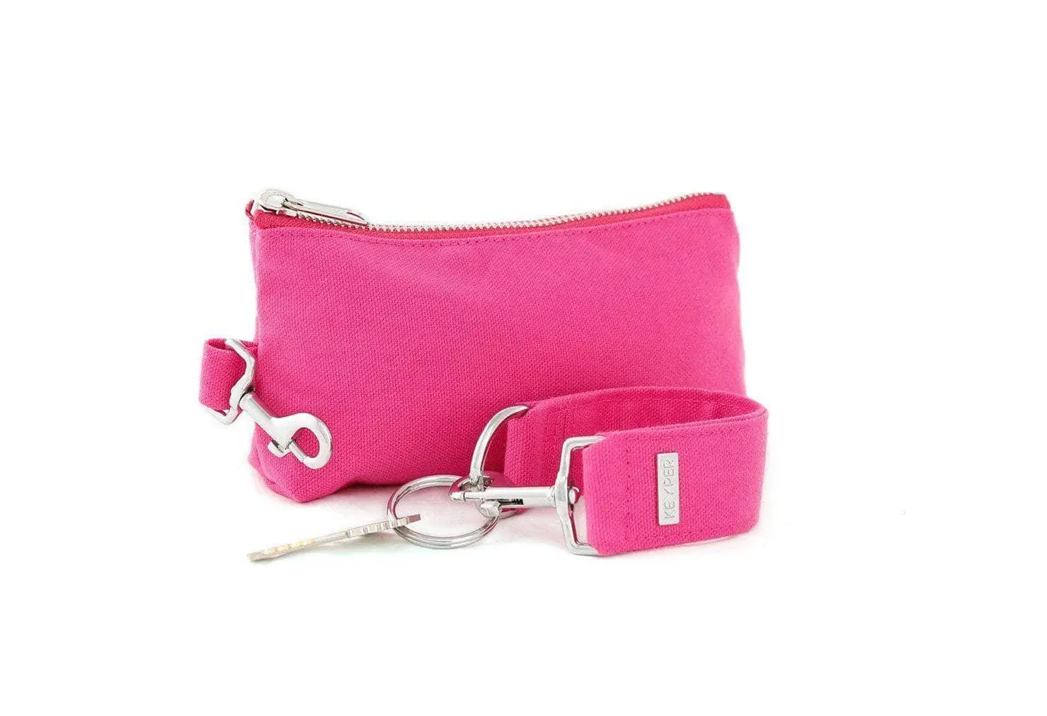 Pink Canvas 2-Piece Wristlet Set