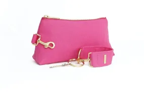 Pink Canvas 2-Piece Wristlet Set