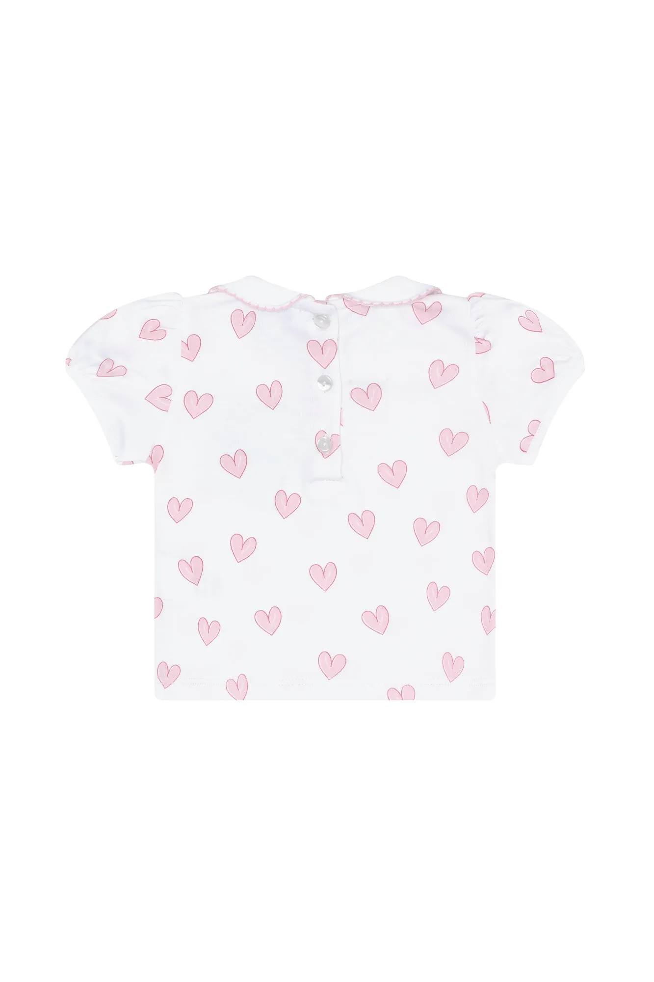 Pink Heart Print Diaper Cover Set