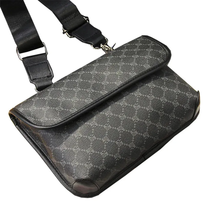 Plaid Pattern PU Leather Crossbody Bag