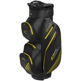 PowaKaddy Dri-Tech Golf Cart Bag - Black/Gun Metal/Yellow