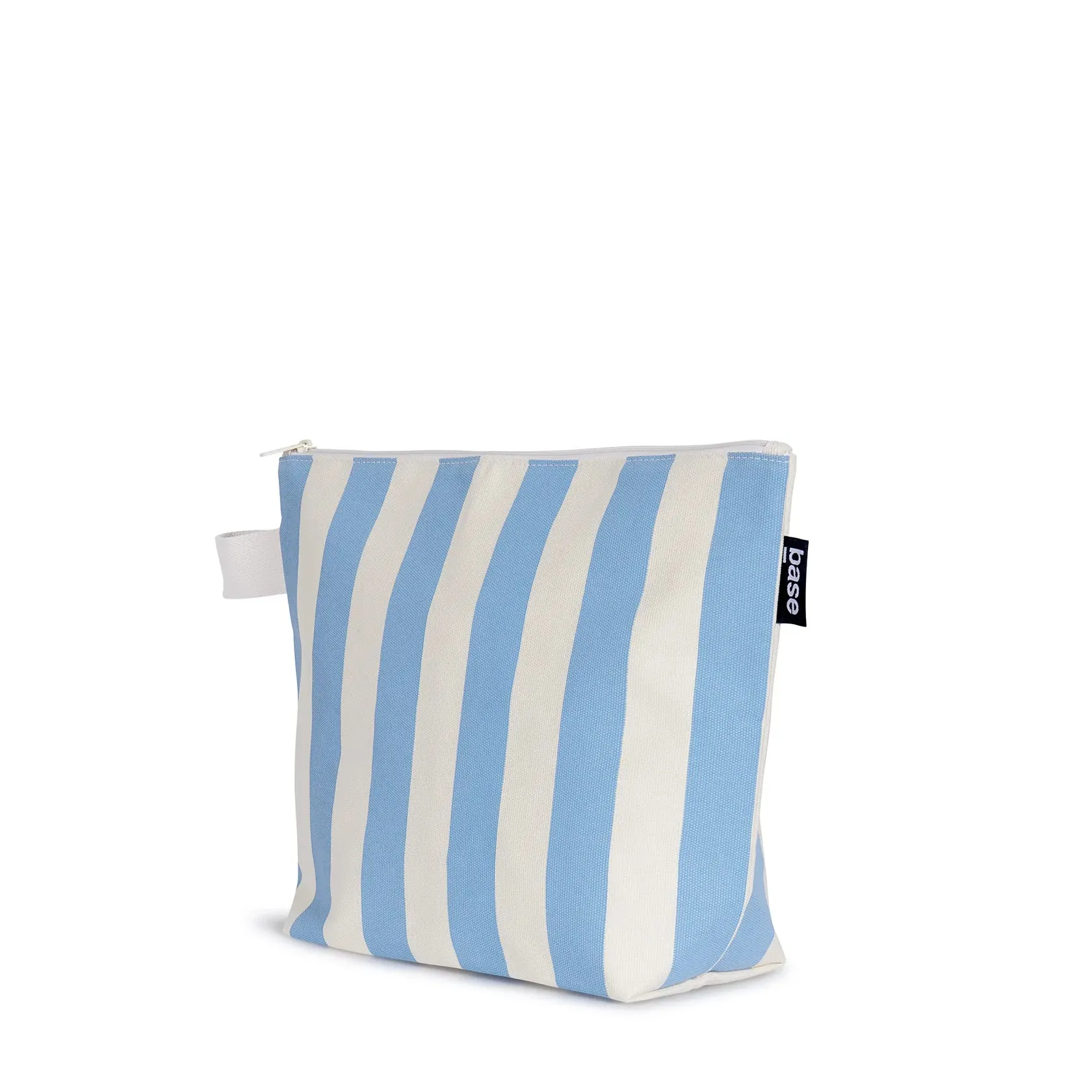 Powder Blue Large Stripe Stash Bag