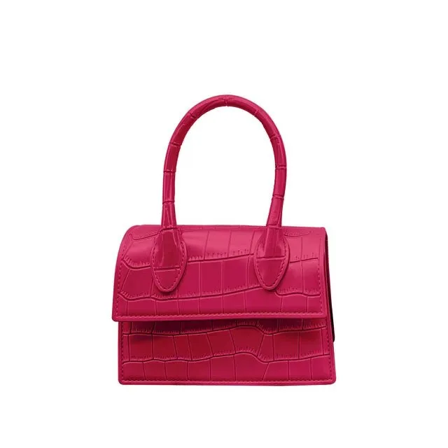 Pre Order:  Crocodile Pattern Mini Handbag