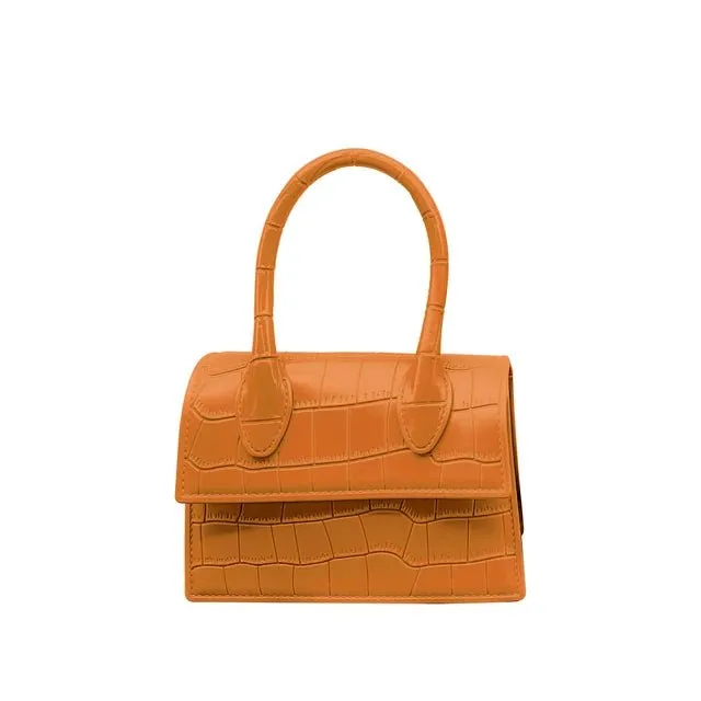 Pre Order:  Crocodile Pattern Mini Handbag